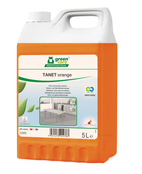 SOLUTIE PENTRU CURATAREA PARDOSELILOR SI SUPRAFETELOR LAVABILE TANET ORANGE – 5L